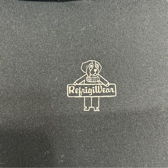 Refrigiwear Flex-Wear Black Pullover Quarter Zip Performance Top Men’s Medium - Picture 5 of 7